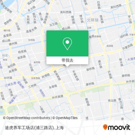 途虎养车工场店(浦三路店)地图