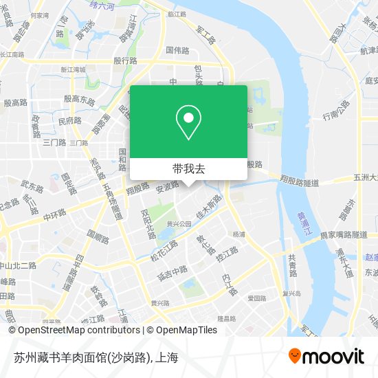 苏州藏书羊肉面馆(沙岗路)地图