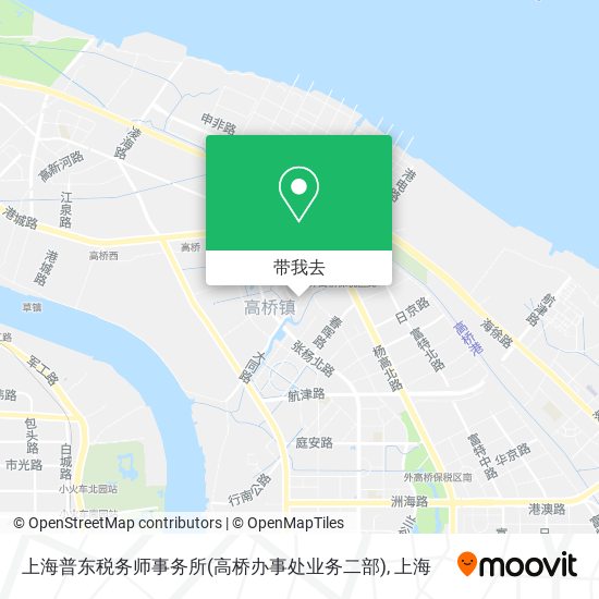 上海普东税务师事务所(高桥办事处业务二部)地图