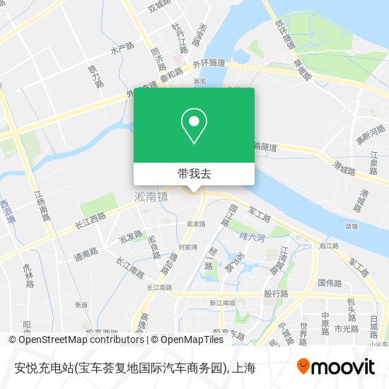 安悦充电站(宝车荟复地国际汽车商务园)地图
