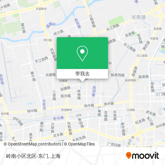 岭南小区北区-东门地图