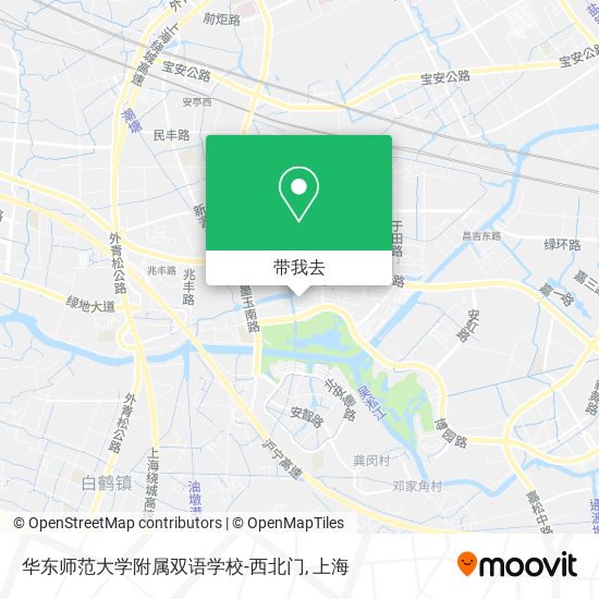 华东师范大学附属双语学校-西北门地图