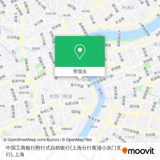 中国工商银行附行式自助银行(上海分行黄浦小东门支行)地图