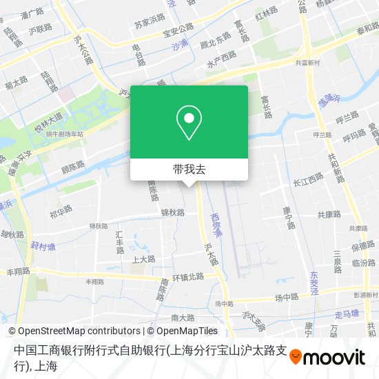 中国工商银行附行式自助银行(上海分行宝山沪太路支行)地图