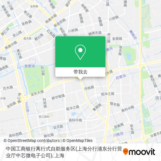 中国工商银行离行式自助服务区(上海分行浦东分行营业厅中芯微电子公司)地图