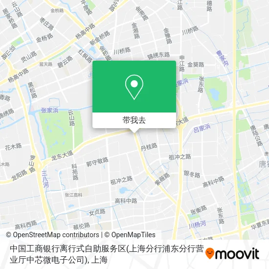 中国工商银行离行式自助服务区(上海分行浦东分行营业厅中芯微电子公司)地图