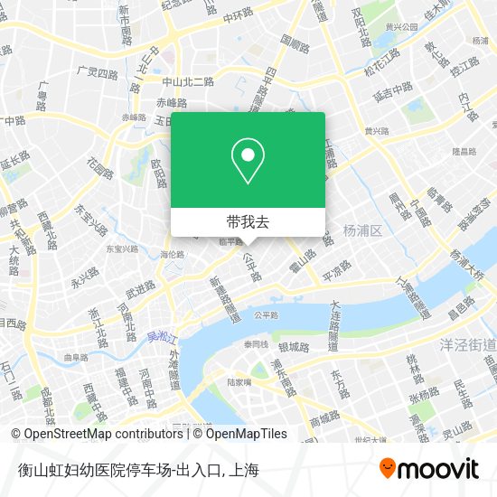 衡山虹妇幼医院停车场-出入口地图