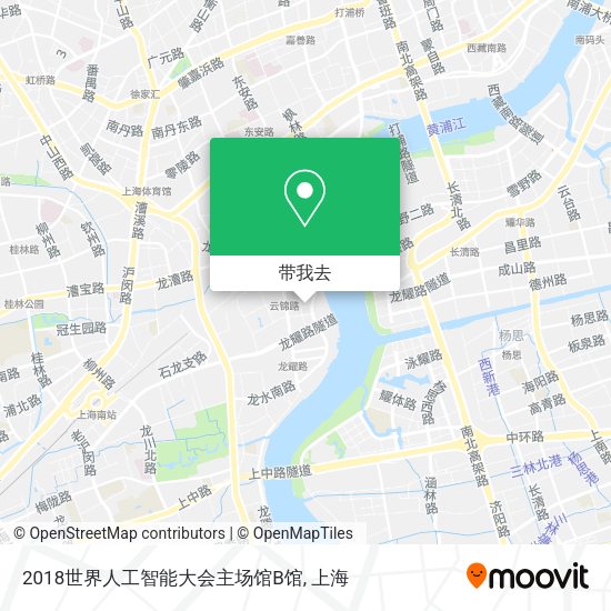 2018世界人工智能大会主场馆B馆地图
