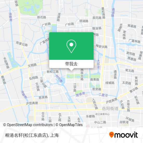 榕港名轩(松江东鼎店)地图