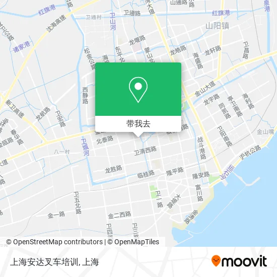 上海安达叉车培训地图