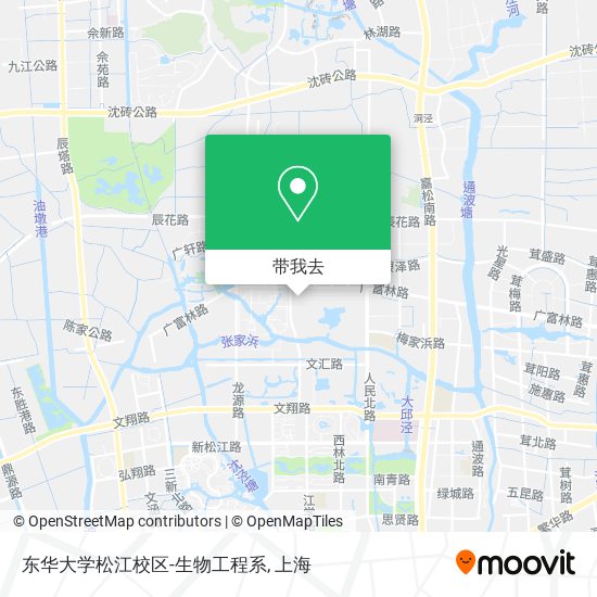 东华大学松江校区-生物工程系地图