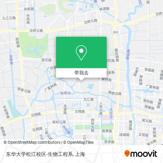 东华大学松江校区-生物工程系地图