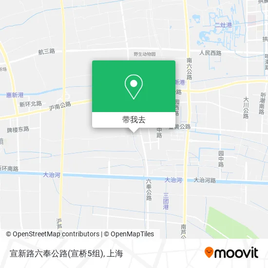 宣新路六奉公路(宣桥5组)地图