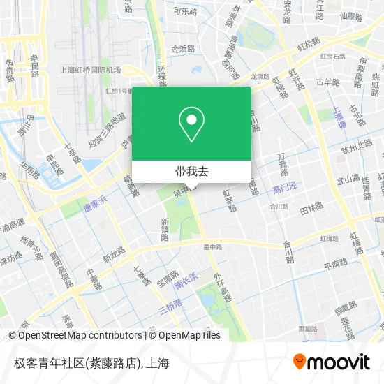 极客青年社区(紫藤路店)地图