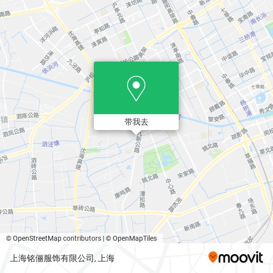 上海铭俪服饰有限公司地图