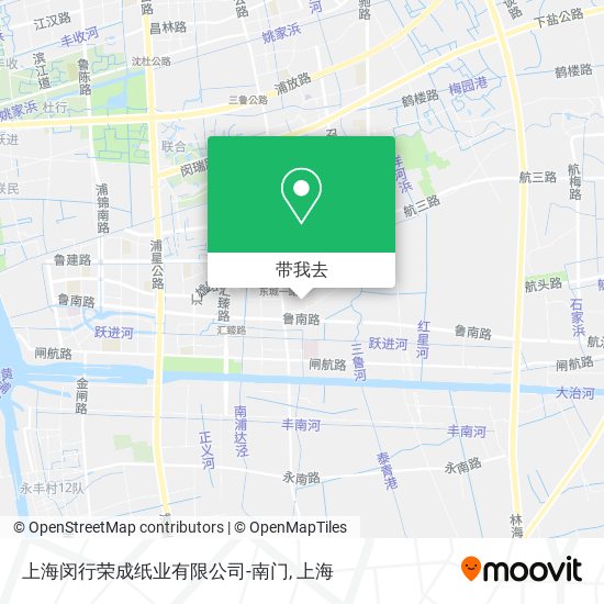 上海闵行荣成纸业有限公司-南门地图