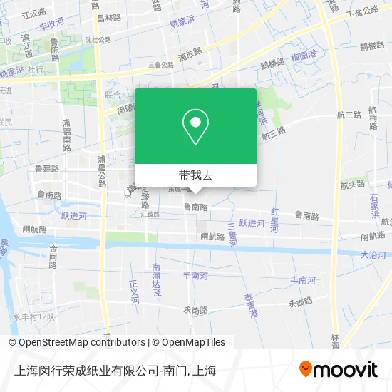 上海闵行荣成纸业有限公司-南门地图