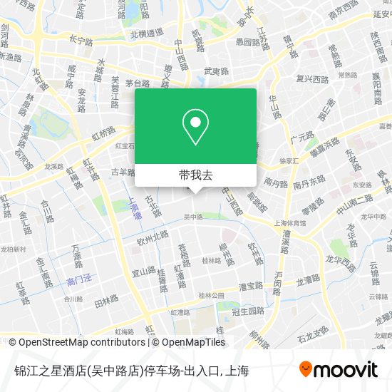 锦江之星酒店(吴中路店)停车场-出入口地图