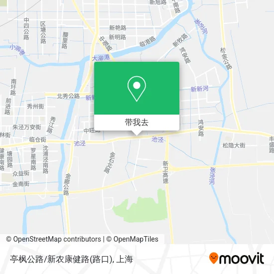亭枫公路/新农康健路(路口)地图
