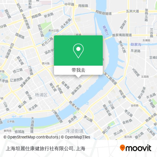 上海坦麗仕康健旅行社有限公司地图
