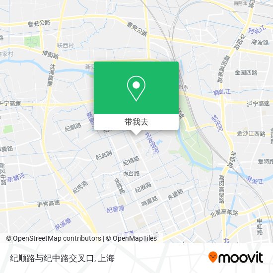 纪顺路与纪中路交叉口地图