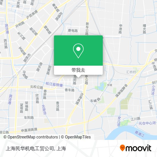 上海民华机电工贸公司地图