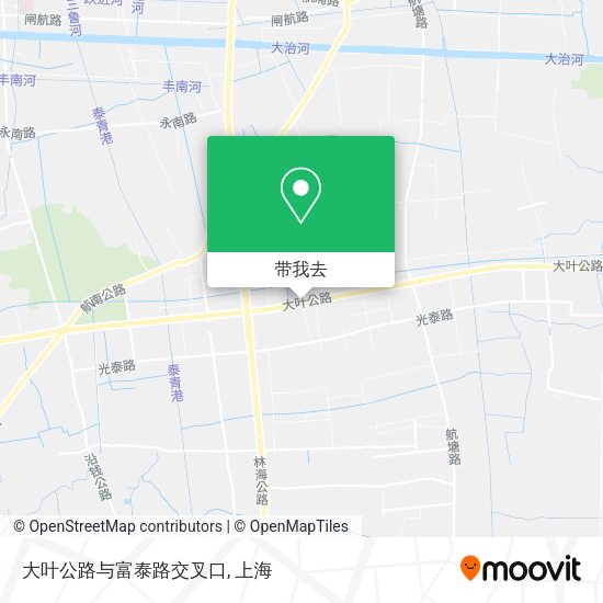 大叶公路与富泰路交叉口地图