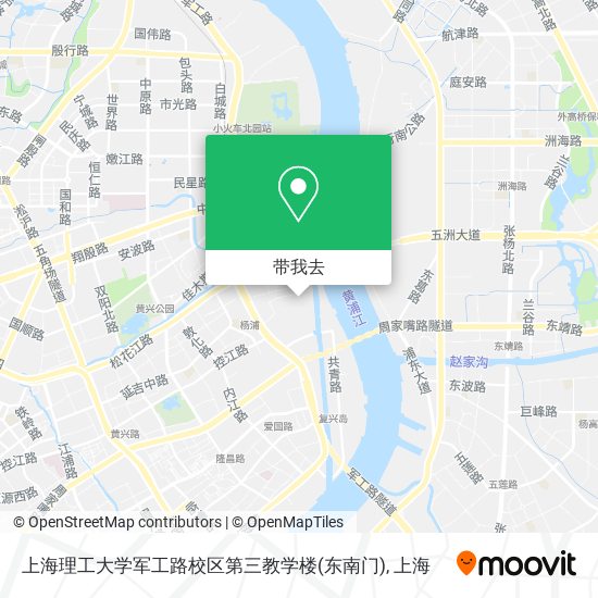 上海理工大学军工路校区第三教学楼(东南门)地图