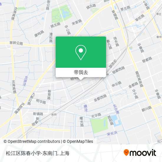 松江区陈春小学-东南门地图