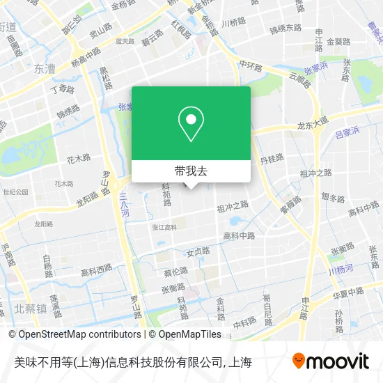 美味不用等(上海)信息科技股份有限公司地图