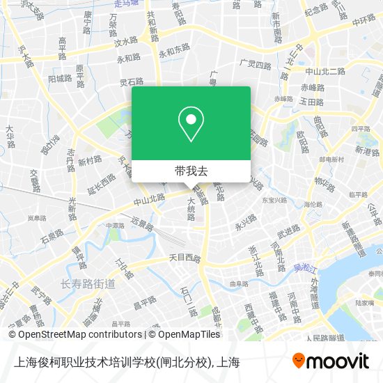 上海俊柯职业技术培训学校(闸北分校)地图