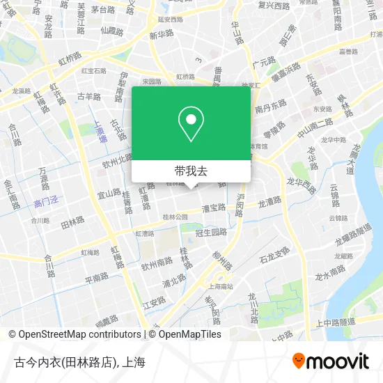 古今内衣(田林路店)地图