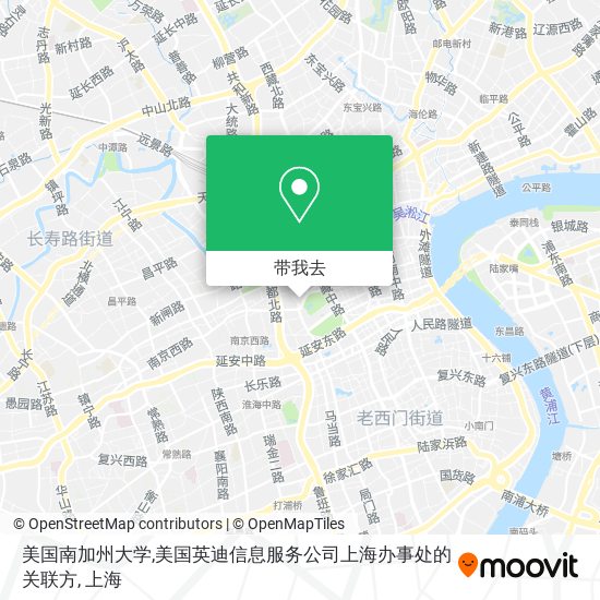 美国南加州大学,美国英迪信息服务公司上海办事处的关联方地图