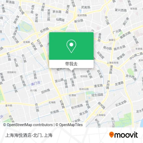 上海海悦酒店-北门地图