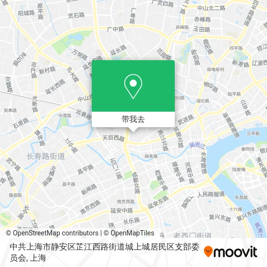 中共上海市静安区芷江西路街道城上城居民区支部委员会地图