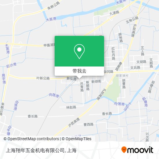上海翔年五金机电有限公司地图