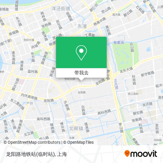 龙阳路地铁站(临时站)地图
