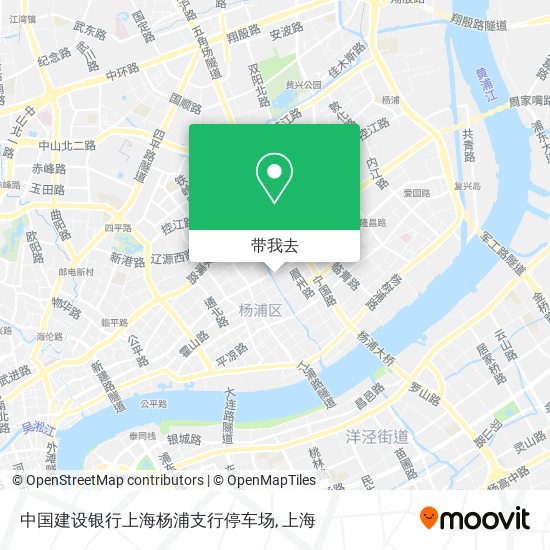 中国建设银行上海杨浦支行停车场地图