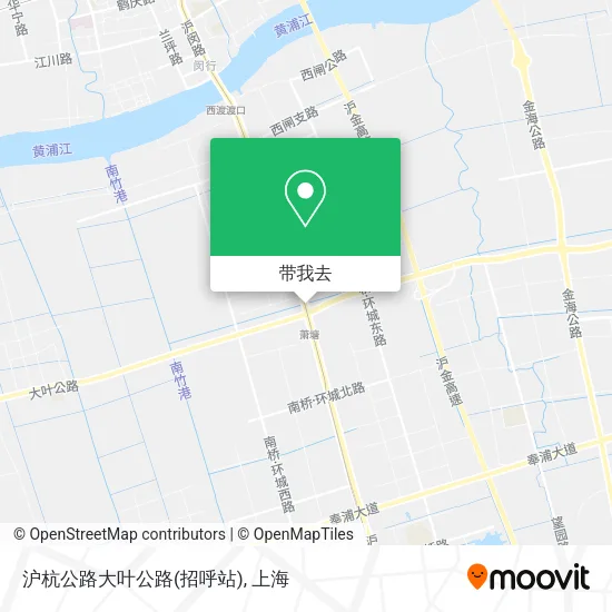 沪杭公路大叶公路(招呼站)地图