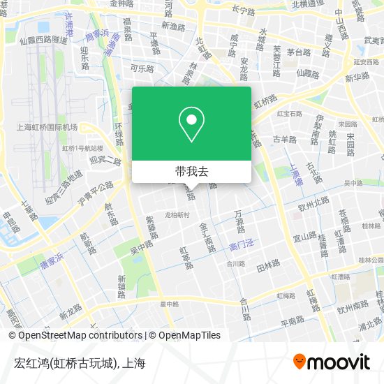 宏红鸿(虹桥古玩城)地图