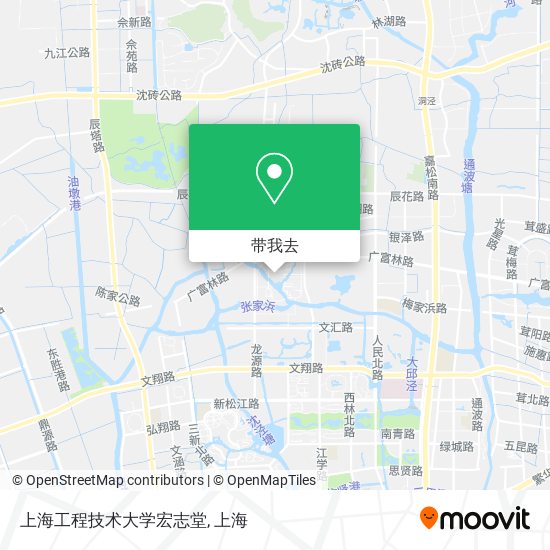上海工程技术大学宏志堂地图
