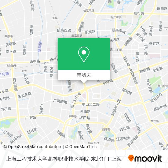 上海工程技术大学高等职业技术学院-东北1门地图