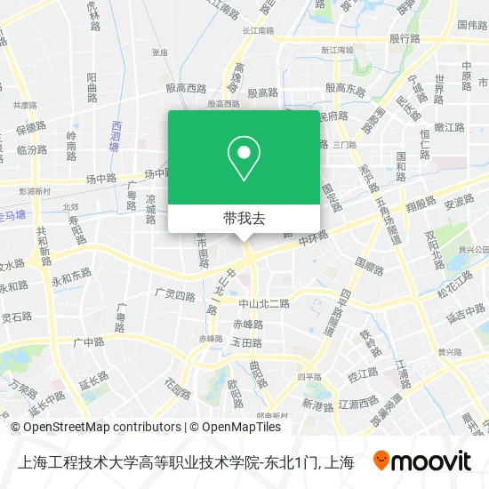 上海工程技术大学高等职业技术学院-东北1门地图