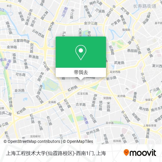 上海工程技术大学(仙霞路校区)-西南1门地图