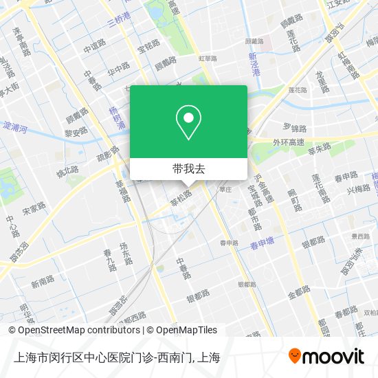 上海市闵行区中心医院门诊-西南门地图