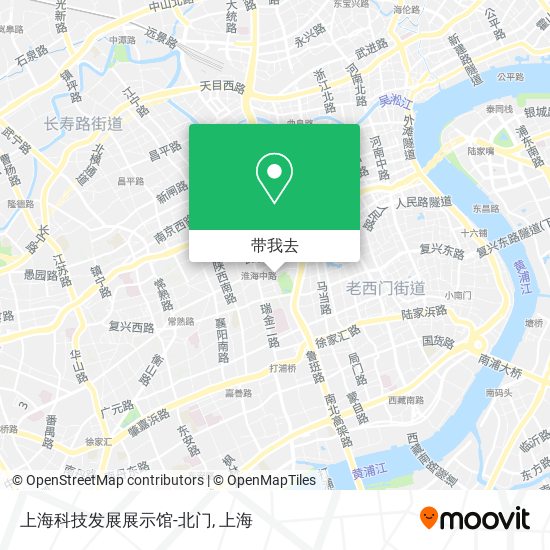 上海科技发展展示馆-北门地图