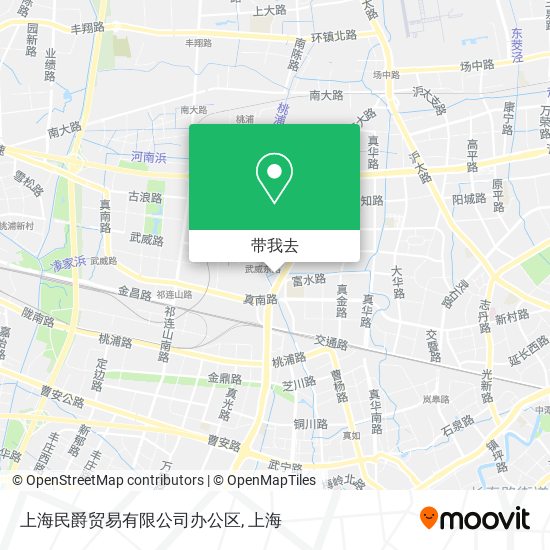 上海民爵贸易有限公司办公区地图