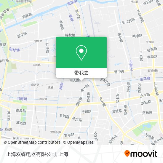 上海双蝶电器有限公司地图