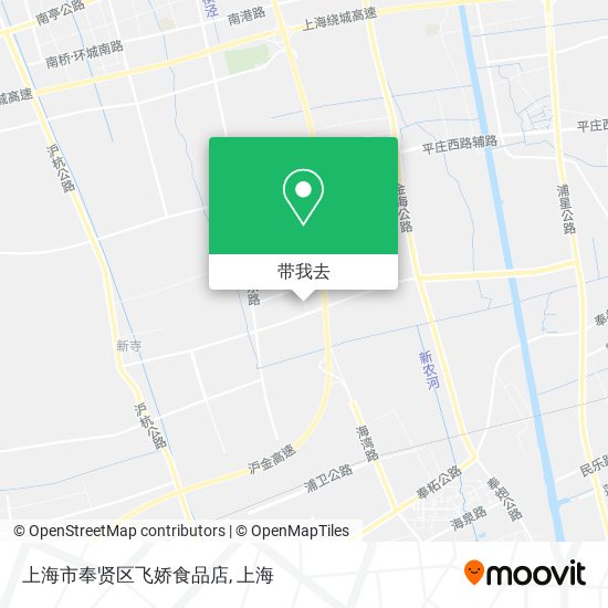 上海市奉贤区飞娇食品店地图