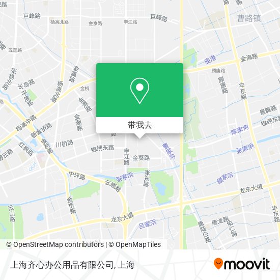 上海齐心办公用品有限公司地图